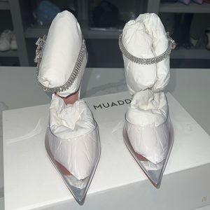 Amina Muaddi Women's Ursina Crystal-embellished Pvc Pumps